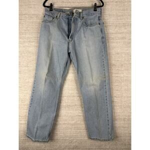 Vintage Y2K Levis 505 Regular Fit Jeans Light Wash Straight Leg Mens 34x30